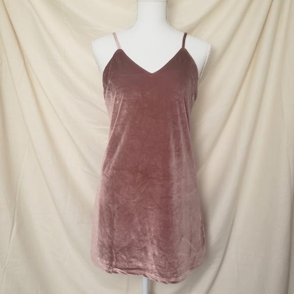 velvet mini slip dress - Picture 4 of 4
